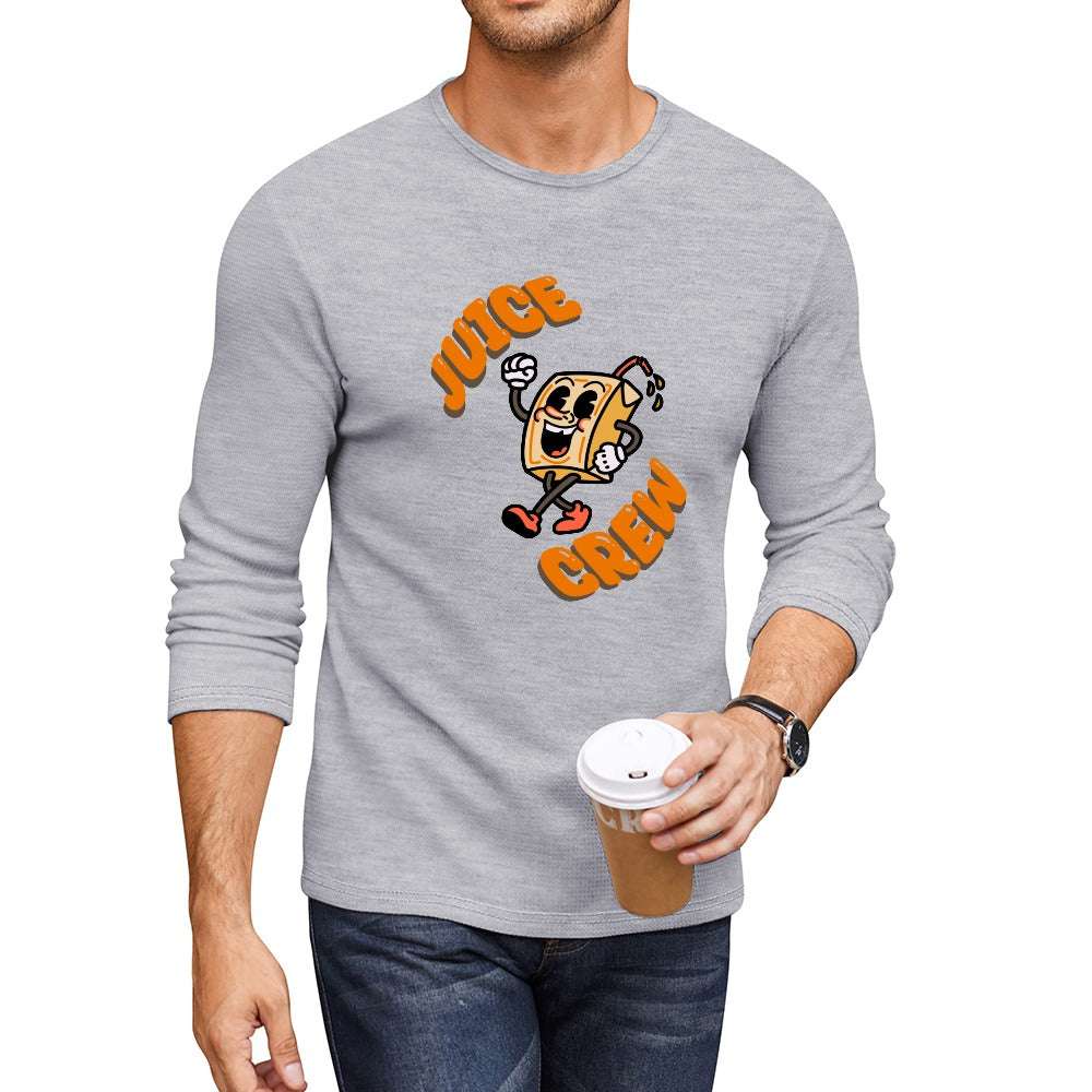 Mens Crew Neck Long Sleeve T-Shirt